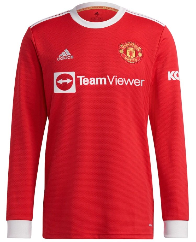 Camisa I Manchester United 2021 2022 Adidas oficial manga comprida